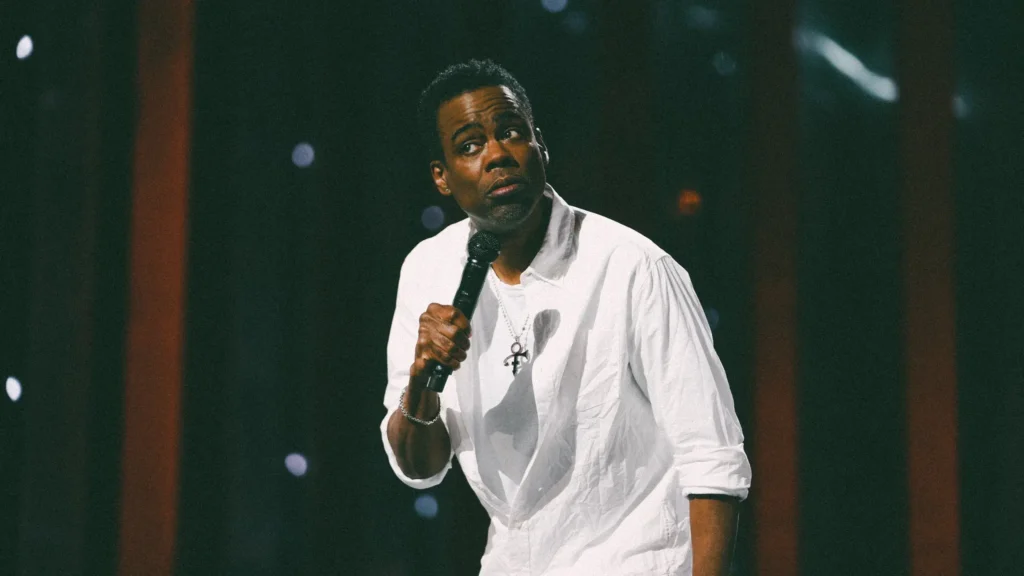 Chris Rock performing live on stage